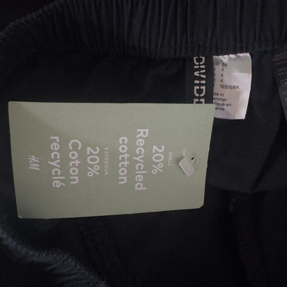 New H&M Divided Canvas Cargo Pants Women's Size 4 - Picture 3 of 7